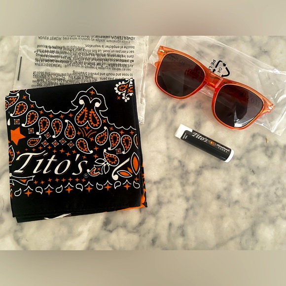 Tito's Vodka Bandana, Sunglasses, and Lip Balm Set NWT - Picture 2 of 2